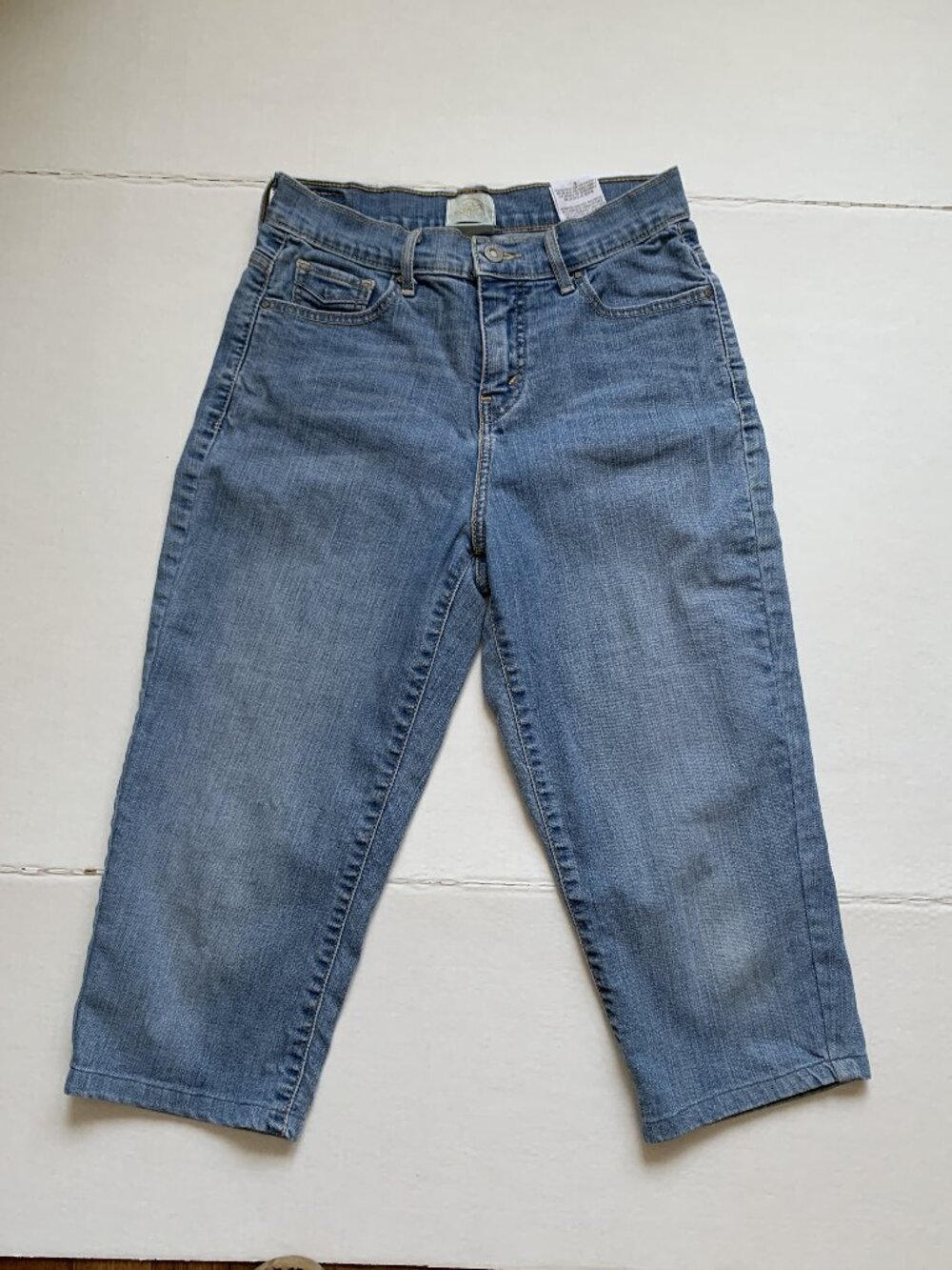 LEVI'S STRAUSS 512 PERFECTLY SLIMMING CROPPED WOMENS CAPRI JEANS SIZE 6